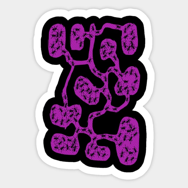 Funky Ant Farm Sticker by bronzarino